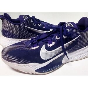 Nike React Sneakers Air Zoom Orchid Purple/White/Silv US15/UK14 Basketball Shoes